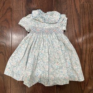 Edgehill Collection Blue Floral Kids Dress